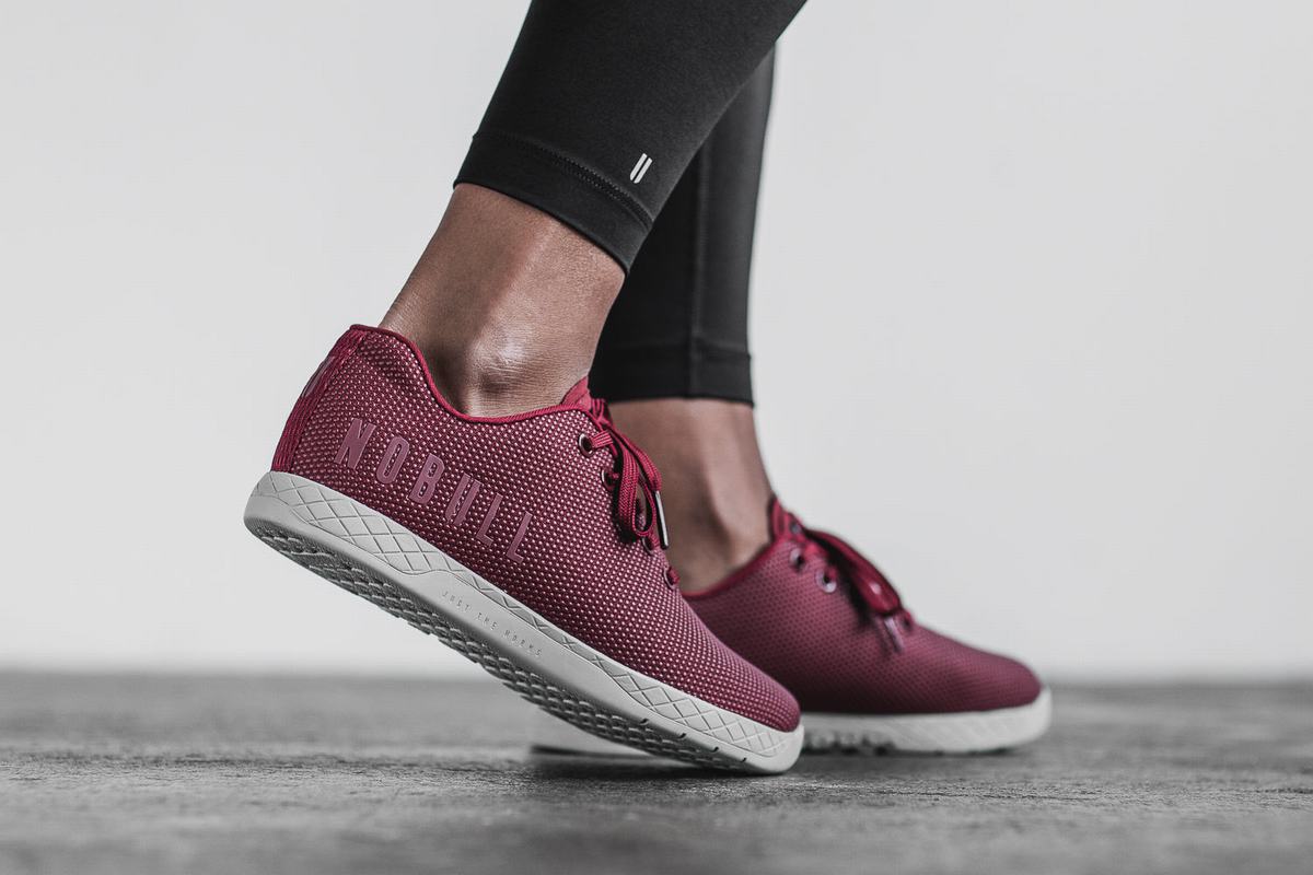 Nobull Superfabric Arctic Women's Trainers Dark Red | Australia (HG6502)